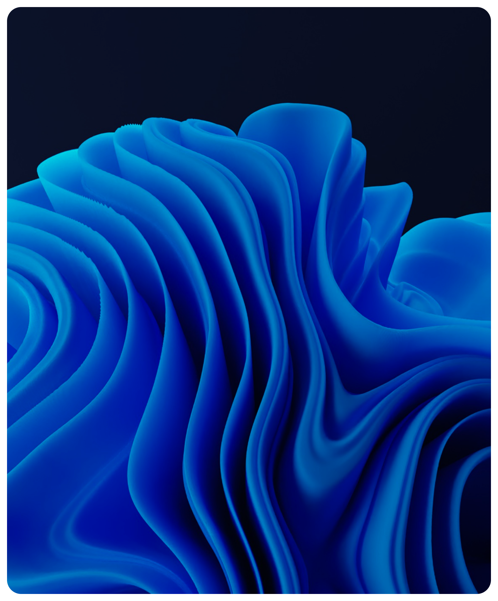 Abstract blue wave design